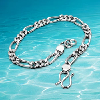 

Mens Bracelet 925 sterling silver Bracelet for Men Dankadi Fashion Jewelry;Hollow design braid chain wide 6mm