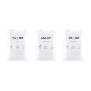 

CSS 3 Pack of 30Pcs Disposable Apron Non-Woven Fabric Is Suitable for Guests Dining in the Restaurant Hygienic and Absorbent