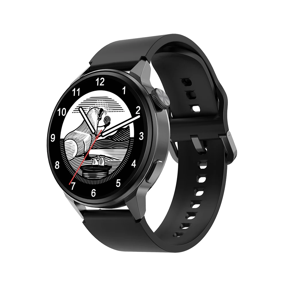 2022 New DT4+ Smart Watch Men Bluetooth Call GPS Track Sport Fitness Smartwatch Wireless Charging Heart Rate ECG for Android IOS 