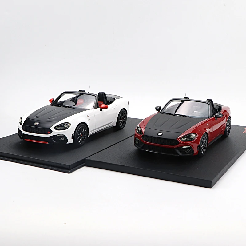 1:18 топ скорость Abarth 124 паук Turini 1975 Белый/REDTS0077 модели полимерная модель автомобиля
