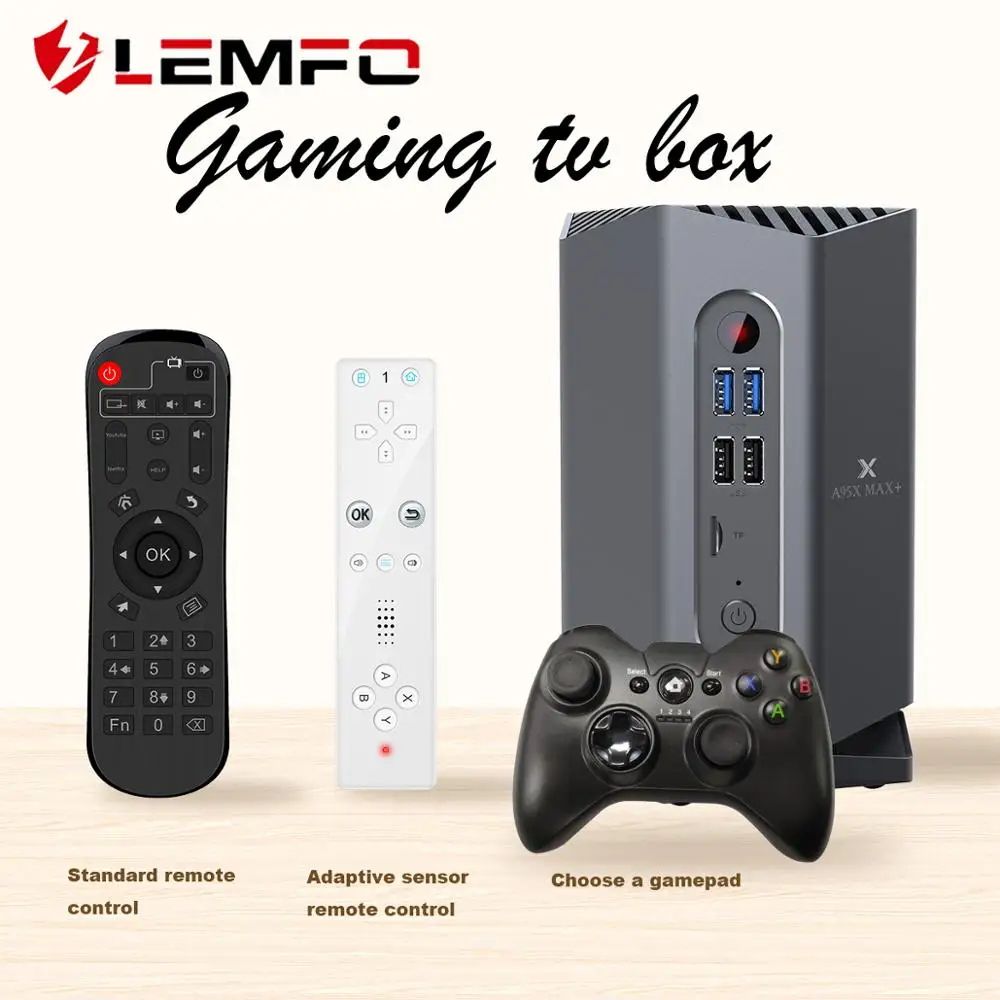 LEMFO игровой ТВ приставка Android 9 0 Amlogic S922X дизайн для ручных дам в семье 4K 75fps Google Play