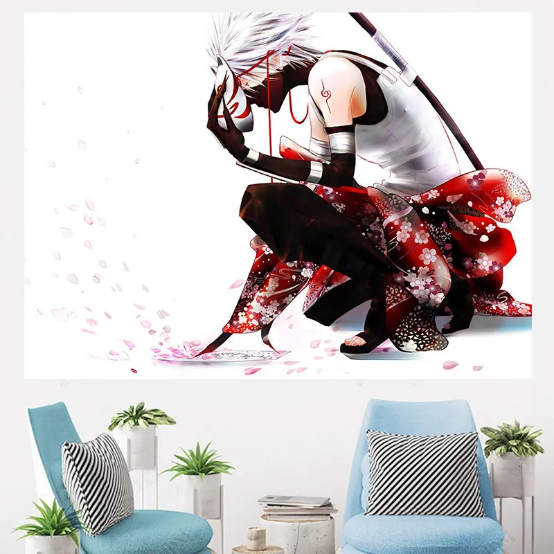 Anime Naruto Hanger Tapestry Remodeling Room Dormitory Bedside Background Cloth