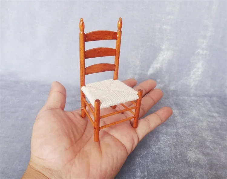 Modelo em Miniatura Europeu do Vintage Cadeira de Jantar Modelo de Mesa de Areia Modelo de Construção Estilo Materiais 1:12 7 High Quality Brinquedos e hobbies