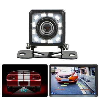 

High Quality 12LED Universal Car Rear View Camera Waterproof 170 Degree Wide Angle HD Night Vision Car Parking Backup Camera