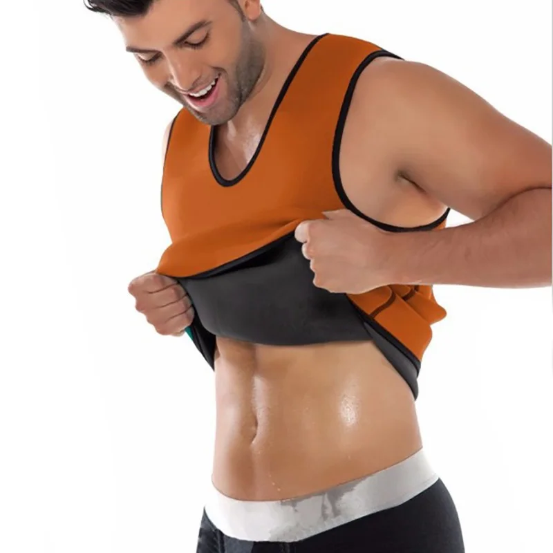 

Slimming Belt Belly Men Slimming Vest Body Shaper Neoprene Abdomen Fat Burning Shaperwear Waist Sweat Corset Tank Tops Dropship