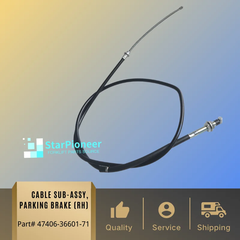 Forklift CABLE SUBASSY PARKING BRAKE, RH Part 474063660171