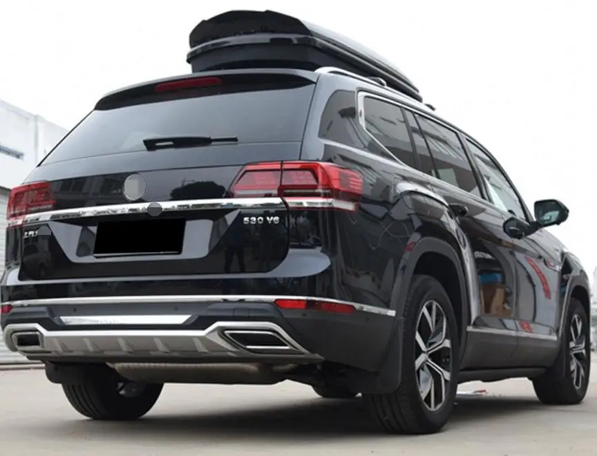 Для Volkswagen/VW Teramont, бампер защитная пластина высокого качества ABS передняя+ задняя авто аксессуары