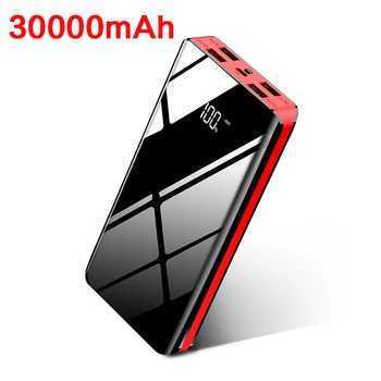 

30000mAh Power Bank Portable Fast Charging Poverbank 4 USB External Battery Charger Powerbank 30000 mAh for Xiaomi Mi iphone