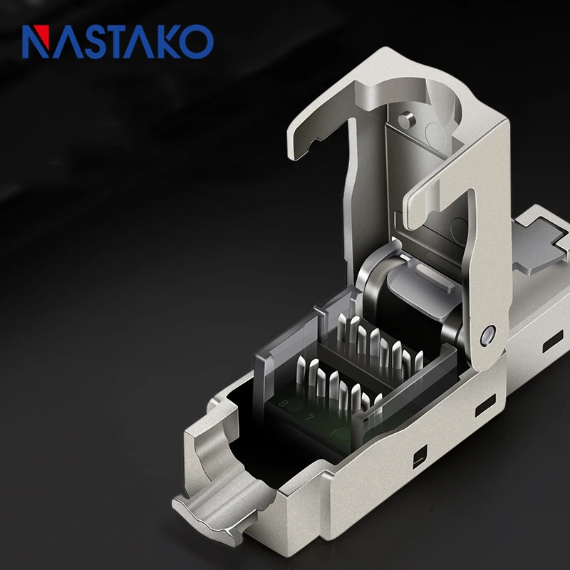 Toolfree RJ45 Cat6A Разъем Экранированный модульный разъем без инструментов rj45 keystone jack