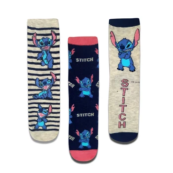 

Cartoon character mens fashion crew Socks kawaii Stitch pattern happy colorful socks Personality funny Anime socks