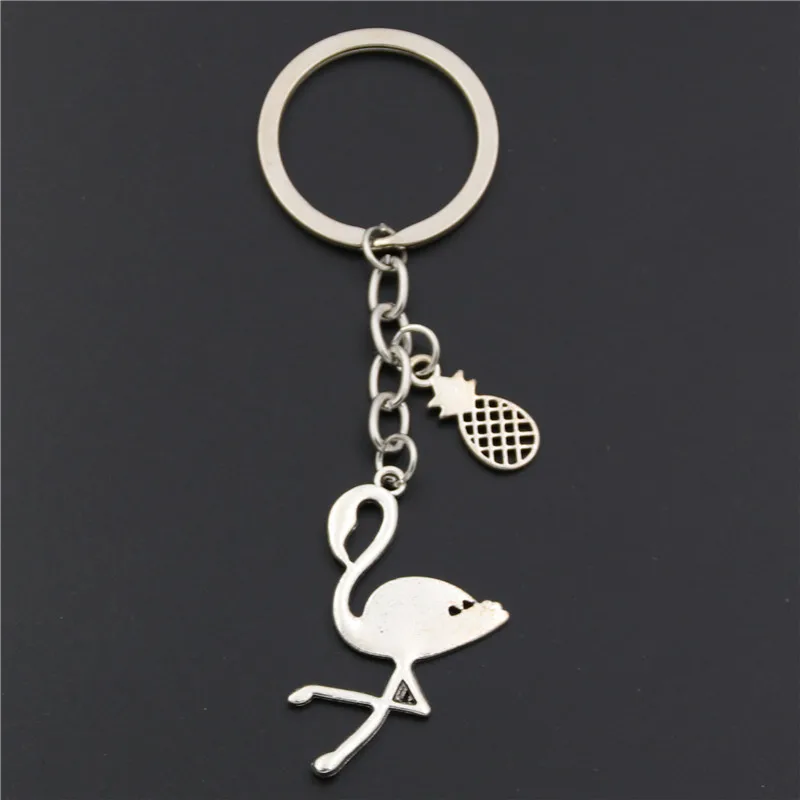 Европа и Америка импортные товары через границы аксессуары творческий простой ананас Брелок в виде фламинго милый ретро рюкзак Pendan