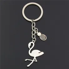 Европа и Америка импортные товары через границы аксессуары творческий простой ананас Брелок в виде фламинго милый ретро рюкзак Pendan