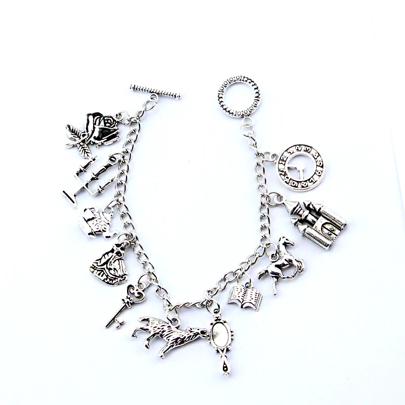 silver Аниме, Король Лев, Король Лев, Симба, очаровательный браслет, унисекс, мультяшный Акуна Матата, браслет для детей, лучшие рождественские подарки - Окраска металла: silver