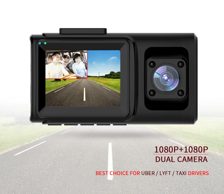 Conkim двойной объектив 1080P Автомобильный видеорегистратор ips 150 ° широкоугольный 30FTPS NTK96660 IMY307 Передняя и кабина WiFi Автомобильный видеорегистратор Дополнительно gps