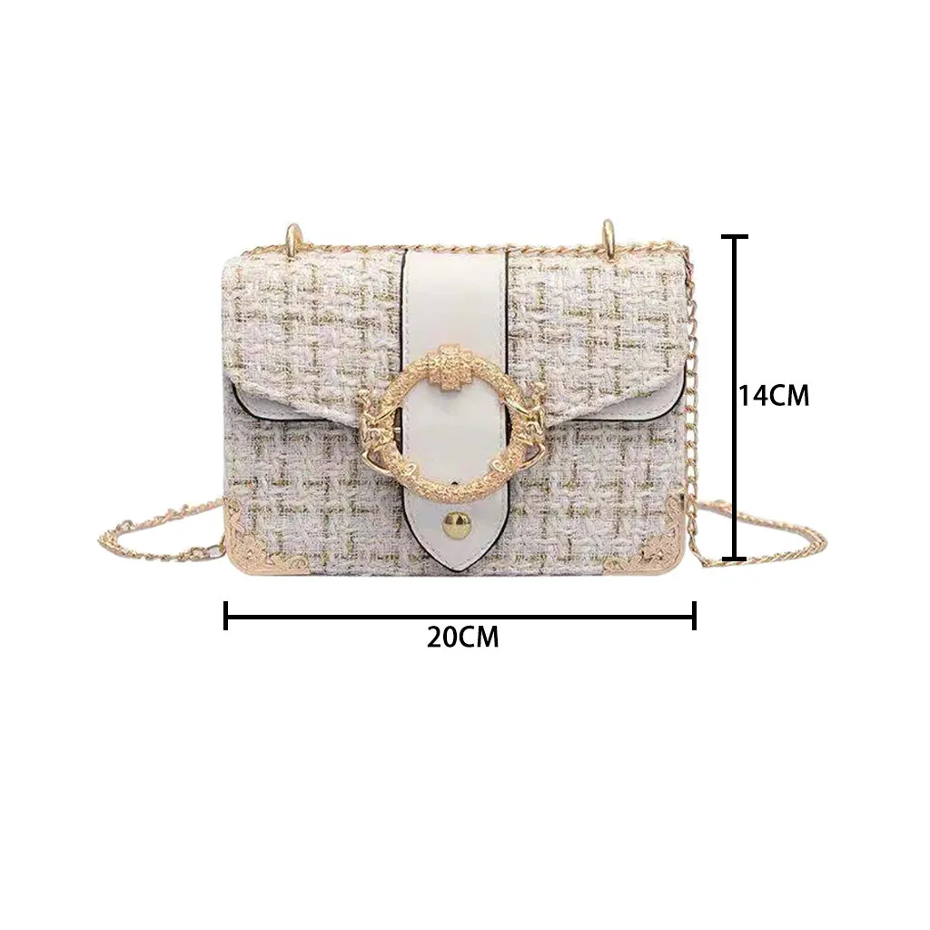 Женская сумка-мессенджер, Новая модная женская сумка, элегантная Декоративная Сумка через плечо, дикая простая сумка-мессенджер, сумка на цепочке, Сумки#10