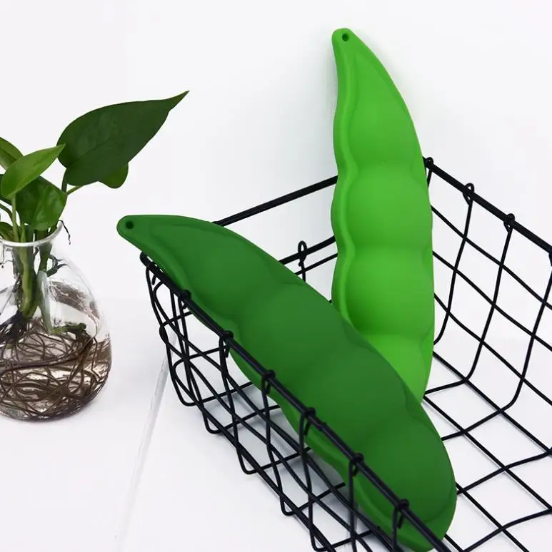 1 шт. Kawaii овощи Баклажан Bean Pod Форма силиконовый карандаш сумки студенческие Карандаш Чехол начальной средней школы канцелярский подарок