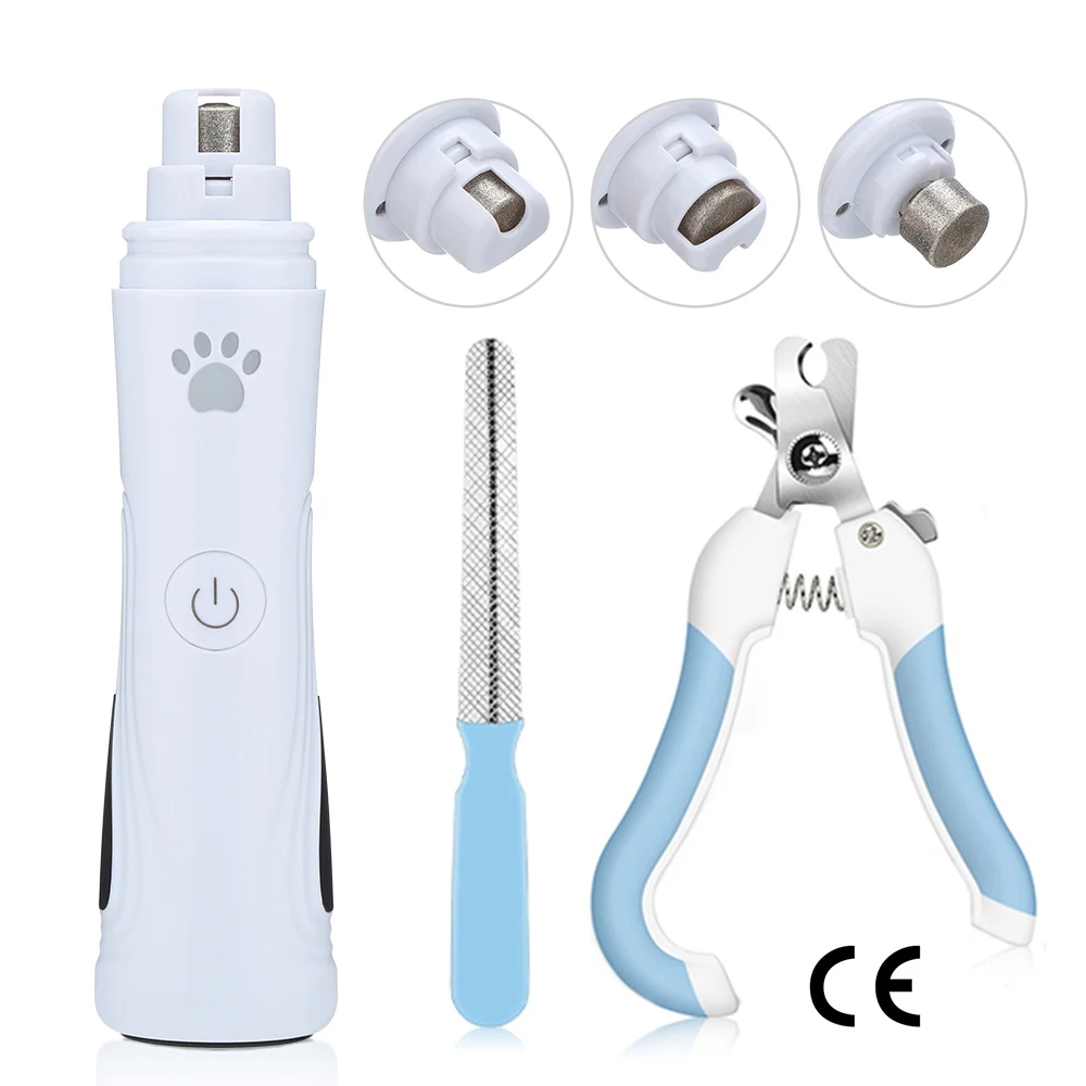 Upgraded 3-Speed Rechargeable Pet Nail Grinder Dog Clippers Safety USB Electric Cat Paws Cutter Grooming Trimmer File | Дом и сад