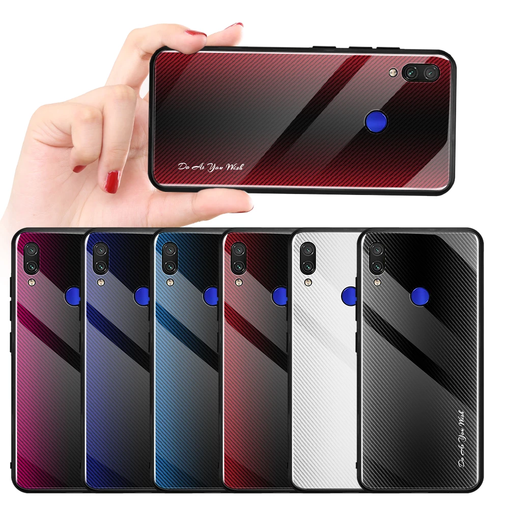 

Gradient Tempered Glass Case For Xaiomi Redmi Note 7 6 5 Pro 7A K20 Cover Case For Xiaomi MiA3 Lite CC9E CC9 Mi9 Mi9se Mi9T Pro