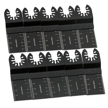 

ELEG-10PCS Wood Cutting Saw Blade Oscillating Kit Multi Tool for Dremel Fein Multimaster Makita Mix Multitool Blades Set (