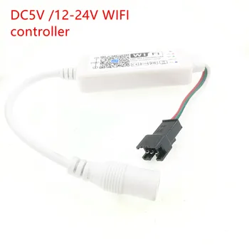 

DC5V /12-24V LED WiFi Controller iOS Android Control Smart Alexa Google Assistant for WS2811 SK6812 WS2812B LED Strip