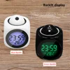 New Creative Attention Projection Digital Weather LCD Snooze Clock Bell Alarm Display Backlight LED Projector Home Clock Timer 2