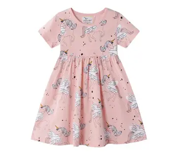 

Summer Cotton Baby Girls Cotton Cartoon Dress, Princess Kids Cute Clothing 6 pieces/lot, Wholesale