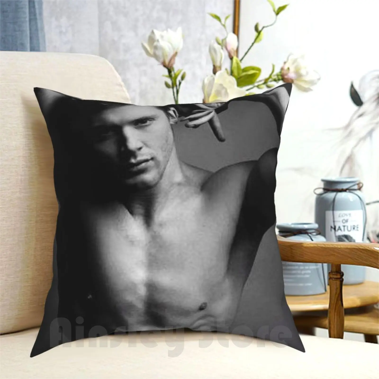 

Jensen Ackles Shirtless Pillow Case Printed Home Soft DIY Pillow cover Jensen Ackles Jensen Ackles Hot Jensen Ackles