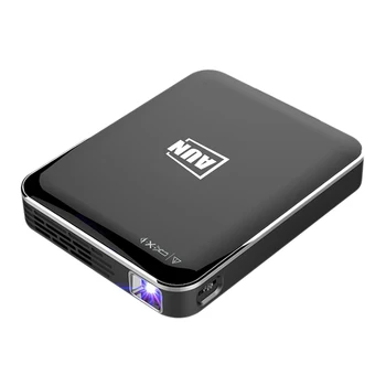 

AUN Projector X3, Support for Mobile Phones with the Same Sn, 480P DLP Mini Handheld Projector Portable 3D Projector for 108