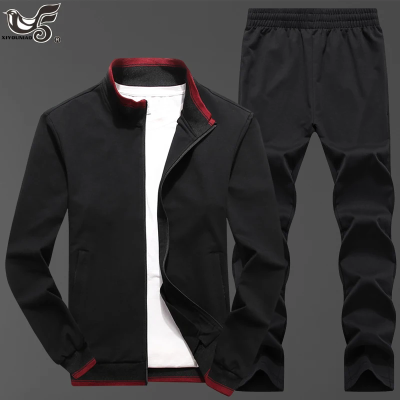 Men's Sportswear Sets Spring Autumn Male Casual Gyms training Running Tracksuit Men 2 Piece Sweatshirt + Sweatpants sportsuit Men's Sportswear Sets Spring Autumn Male Casual Gyms training Running Tracksuit Men 2 Piece Sweatshirt + Sweatpants sportsuit