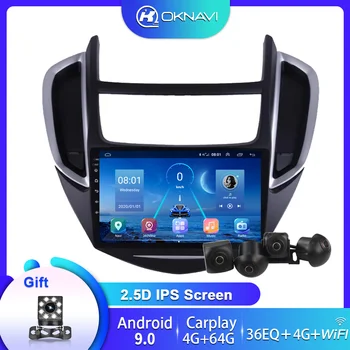 

For Chevrolet TRAX Car Radio 2014-2016 GPS Navigation Android 9.0 Multimedia Player 360 Bird View System 4 Camera 4G Carplay