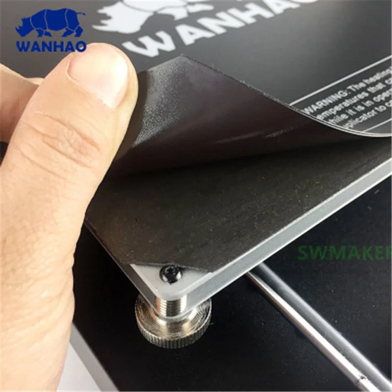 SWMAKER A+B Wanhao D6 магнитная наклейка 225x225 мм Гибкая Пластина квадратная лента для печати 3D-принтеров