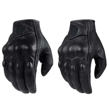 

1 Pair Leather Gloves Motorcycle Racing Gloves Non-hole Motocross Protective Equipment Racing Gloves