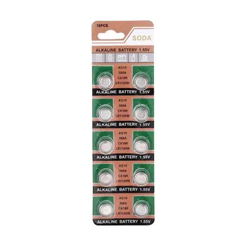 

AG10 LR1130 389A LR54 L1131 189 Alkaline Cell Button Battery DropShipping