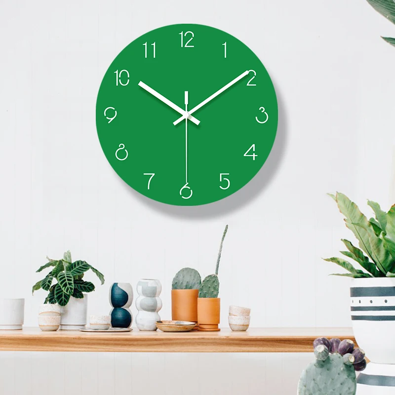 Простые декоративные настенные часы для гостиной бесшумные кварцевые Подвесные