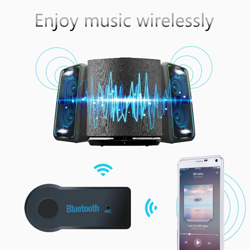 Беспроводной приемник Bluetooth адаптер передатчика разъем 3 5 мм для автомобильного