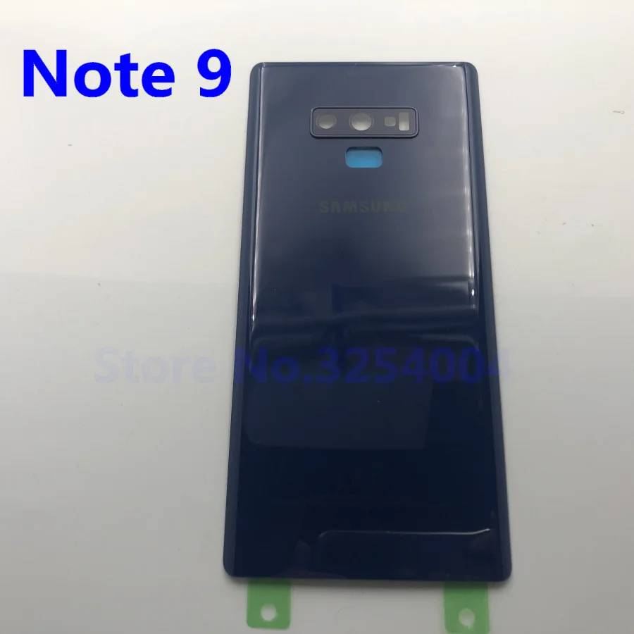 Note9 чехол на заднюю батарейку для samsung Galaxy Note 9 N960 N960F N9600 задняя крышка на стекло+ объектив для камеры - Цвет: Note 9  Blue