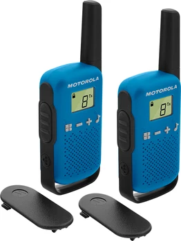 

Motorola TALKABOUT T42 two-way radios 16 channel black, blue