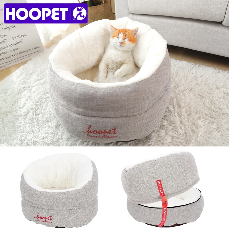 Цена HOOPET Pet Cat Dog теплый удобный домик для щенков мягкая кровать для собак для маленьких собак
