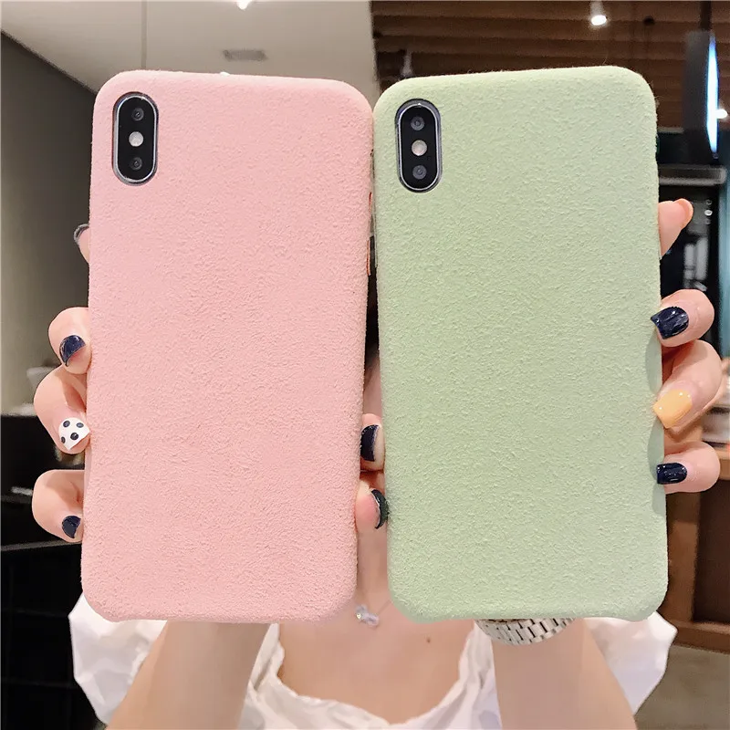 Lovebay плюшевая ткань холщовая текстура чехол для телефона iPhone 7 8 6 6s Plus X XR XS Max