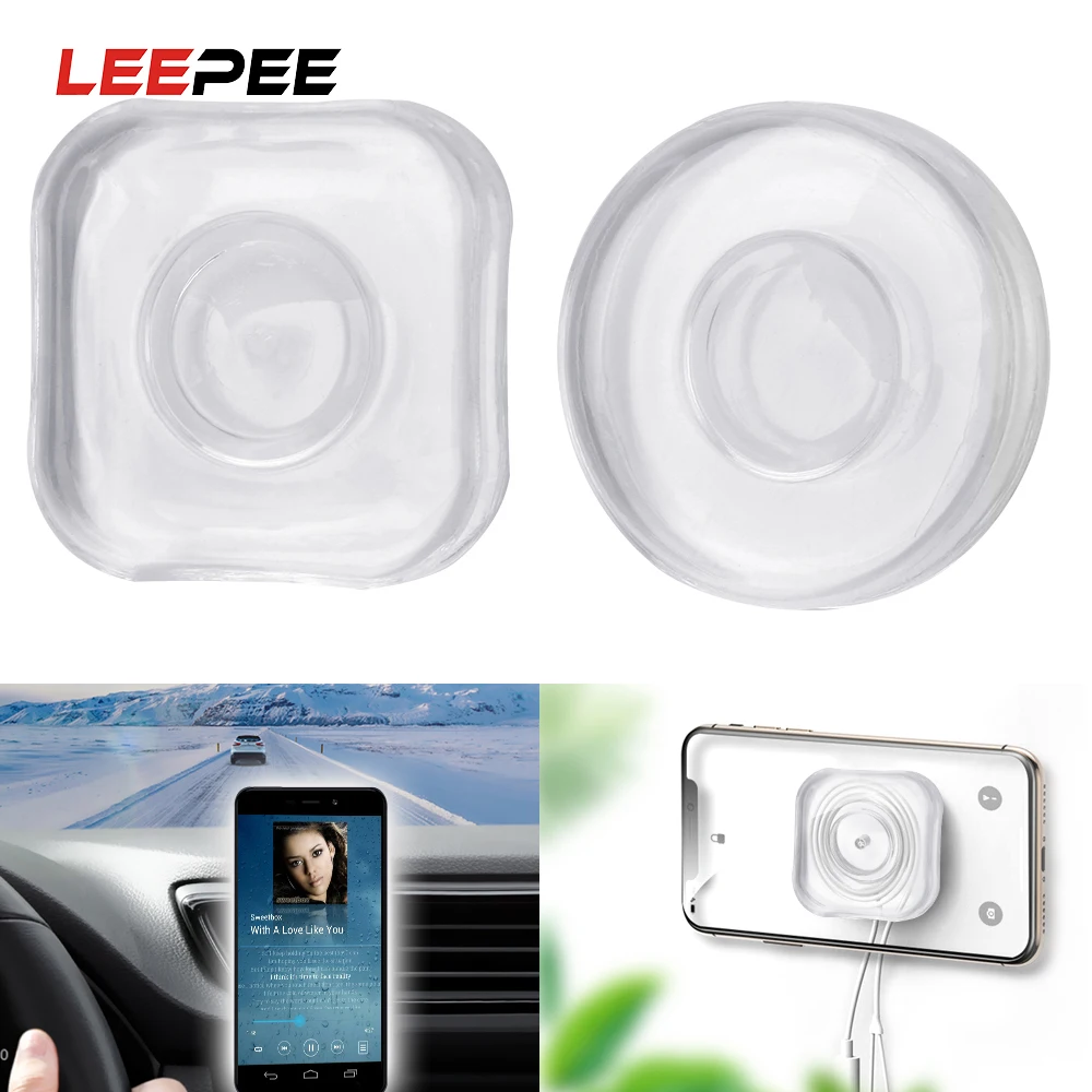 

LEEPEE Multifunction Car Dashboard Sticky Pad Washable Non Slip Mat Nano Phone Holder Anti-Slip Mat Headphone Storage