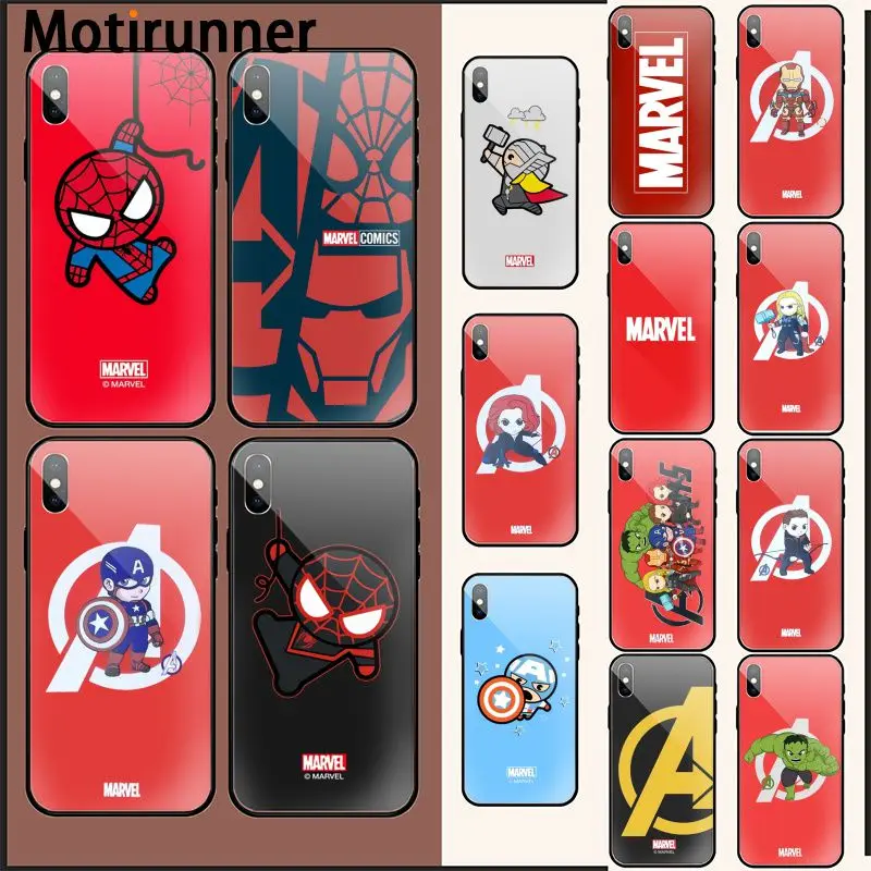 Чехол для телефона Motirunner Marvel Мстители вдова Халк Железный человек Человек-паук