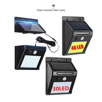 

LED Solar Light 48/30 Led Solar Lamp Outdoor Light Security Wireless Waterproof With PIR Motion Sensor Light UltraThin integrate