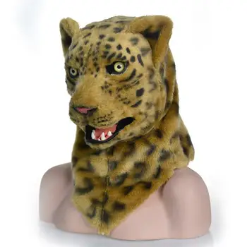

Yiwa Funny mask EVA Leopard Tools Activity Props Talking Plush Leopord Mask Handmade Props Latex Masks Look Very Real