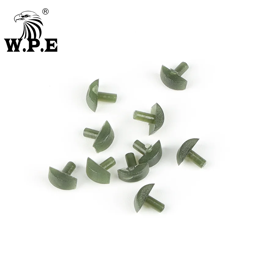 W. P. E 1 комплект/30 шт. Европейский Карп рыболовные свинцовые зажимы клеммные снасти безопасный хвост резиновый конус Карп комплект рыболовных принадлежностей Rig Pesca