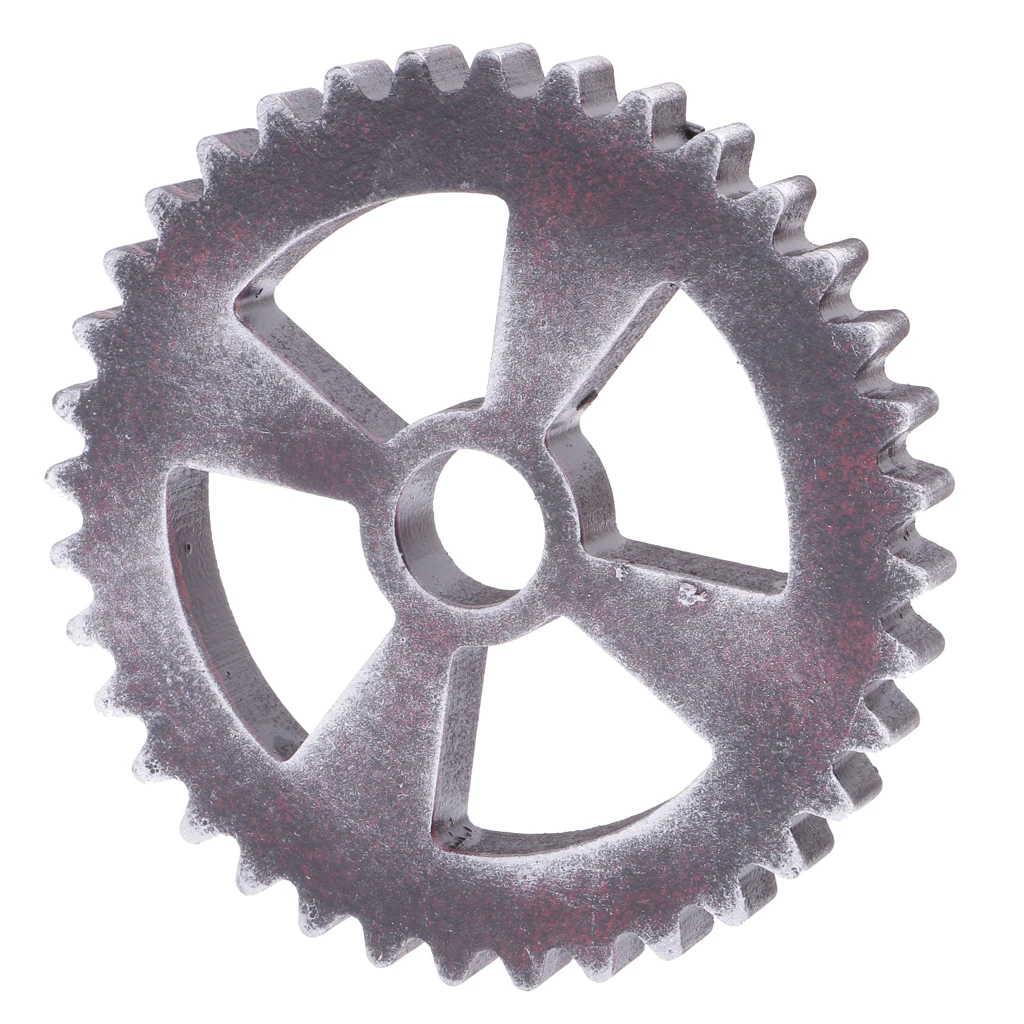 12cm Vintage Wood Steampunk Gear Home Bar Cafe Craft Art Wall Decorations