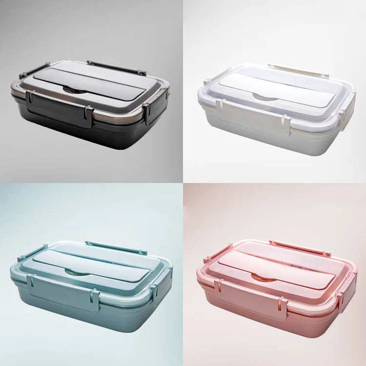 Bento Ланч-бокс с ложкой палочками для еды, контейнер для хранения еды, контейнер для салата, коробка для сэндвича, упаковочная коробка для закусок