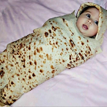

Funny Blanket Mexican Pancake Tortilla Blanket Soft Comfortable Beach Blanket For Adults/Kids