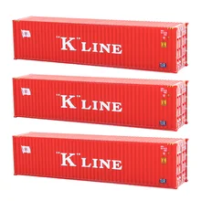 40ft kline modelo trem contêiner ho escala seabox1: 87 ferroviário layout em miniatura paisagem para diorama