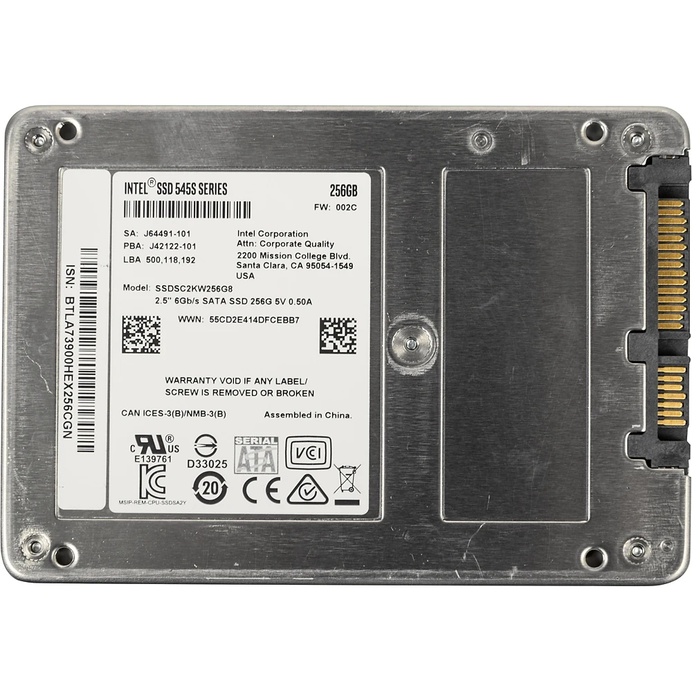 SSD накопитель INTEL 545s Series SSDSC2KW256G8X1 256Гб