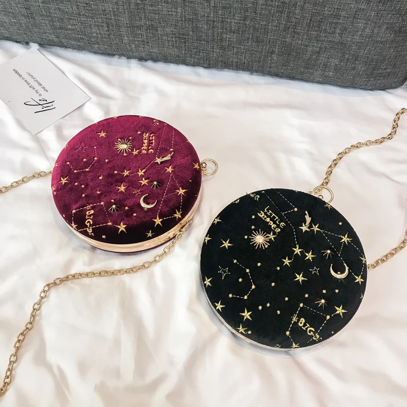 Najtaniej Mała torebka na telefon przekładana dla kobiet okrągłe zamszowe torebka na telefon damskie imprezowa, koktajlowa wieczór torba na ramię